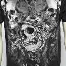 Alpen Madl T-Shirt Jewel Totenkopf schwarz