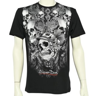Alpen Madl T-Shirt Jewel Skull schwarz S