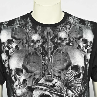 Alpen Madl T-Shirt Jewel Skull schwarz S