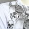 Alpen Madl T-Shirt Jewel Skull weiß