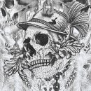Alpen Madl T-Shirt Jewel Skull weiß S